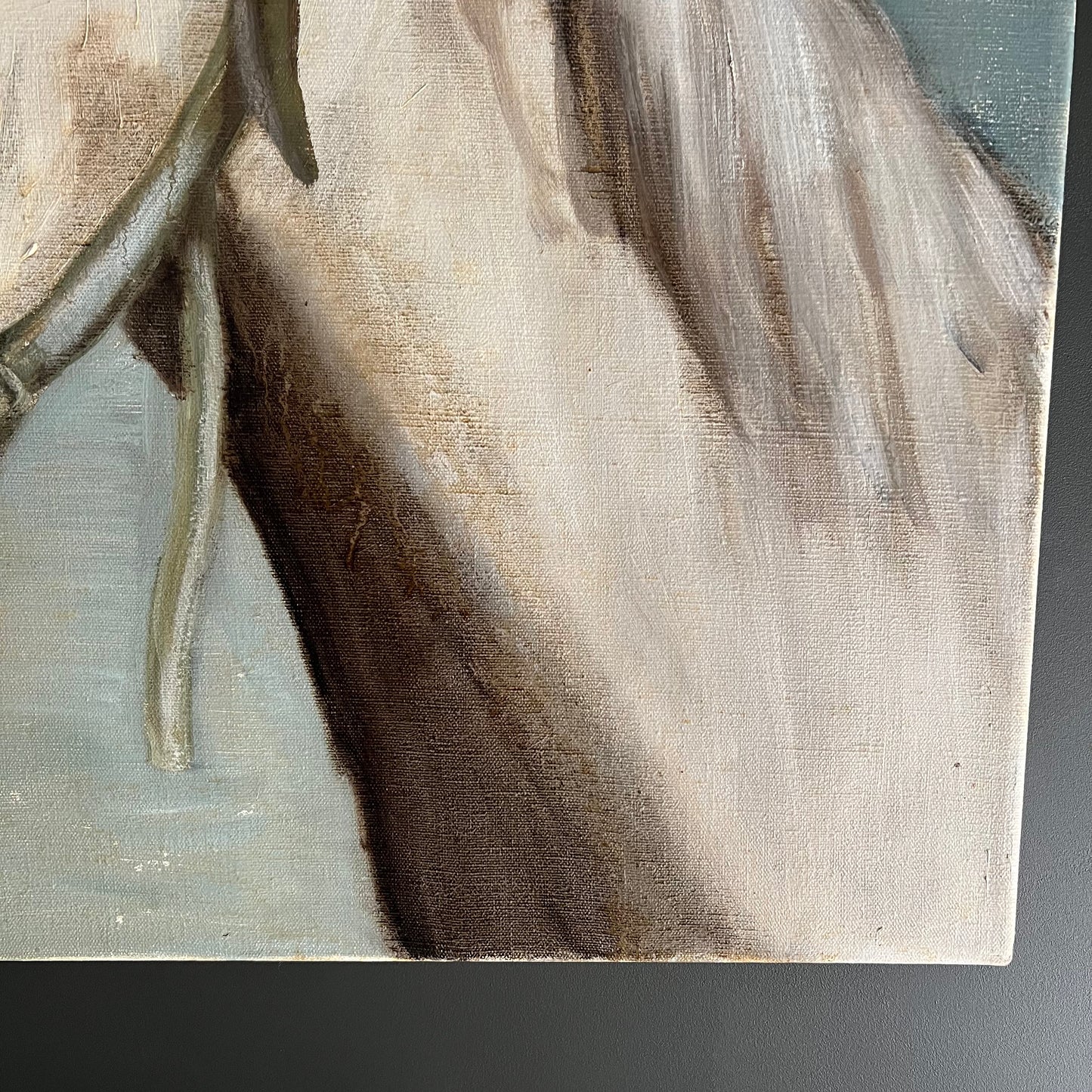 Large Vintage Oil Painting Portrait of a Horse