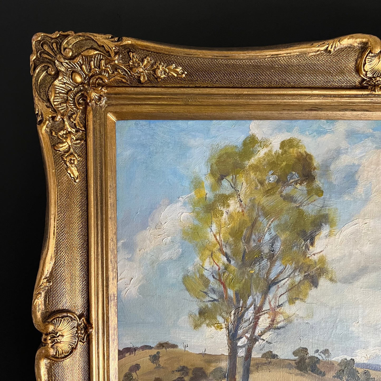 Large Vintage Oil Painting Landscape Donald Cameron "Flowerdale" Australia