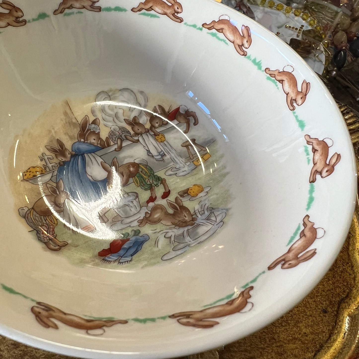 Vintage Bunnykins Bowl Royal Doulton England