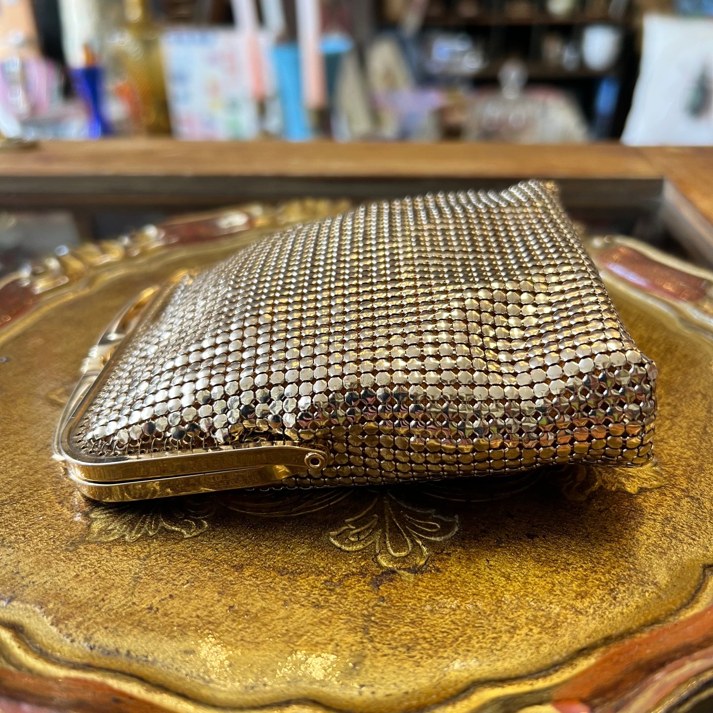 Vintage Gold Glomesh Purse in Original Box