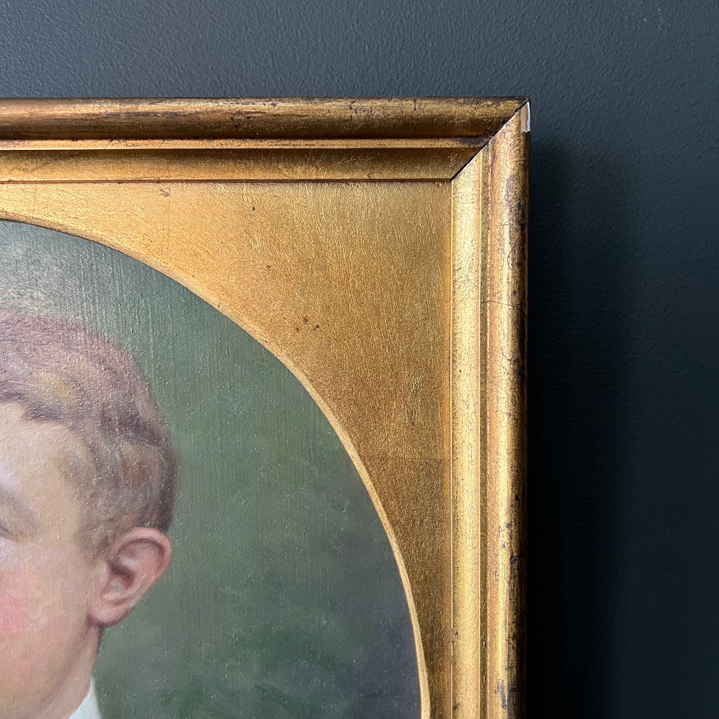 Vintage Dutch Oil Painting Portrait of a Young Gentleman